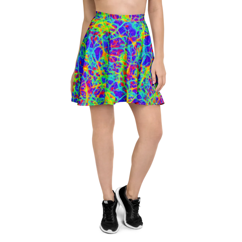 Radiant Mutation on Skater Skirt — Front