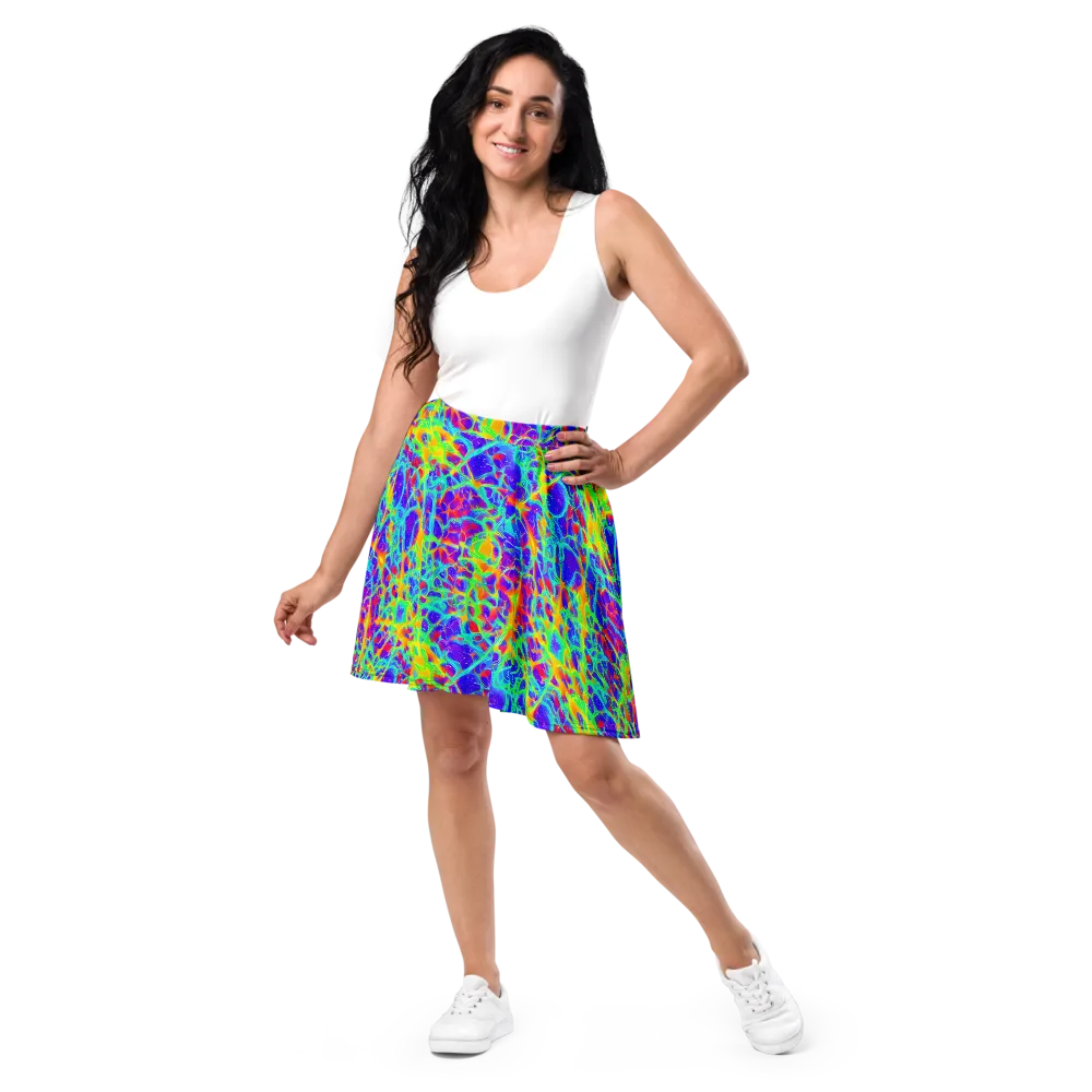 Radiant Mutation on Skater Skirt — Front