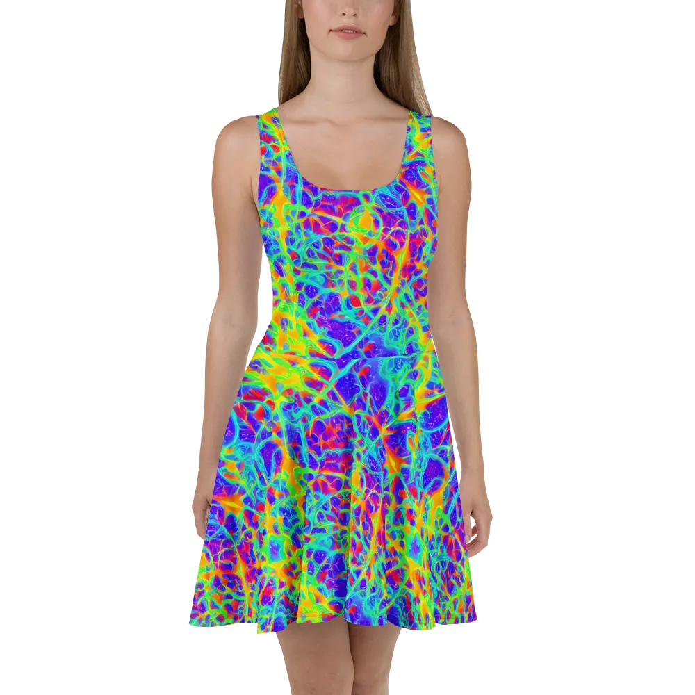 Radiant Mutation on Skater Dress — Front