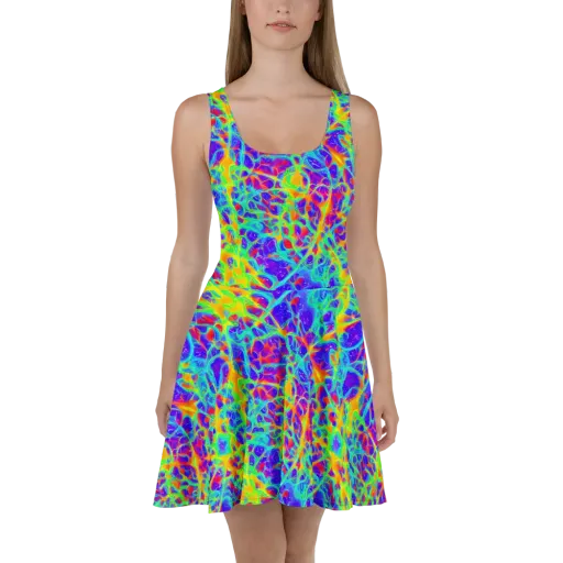 Radiant Mutation on a Skater Dress