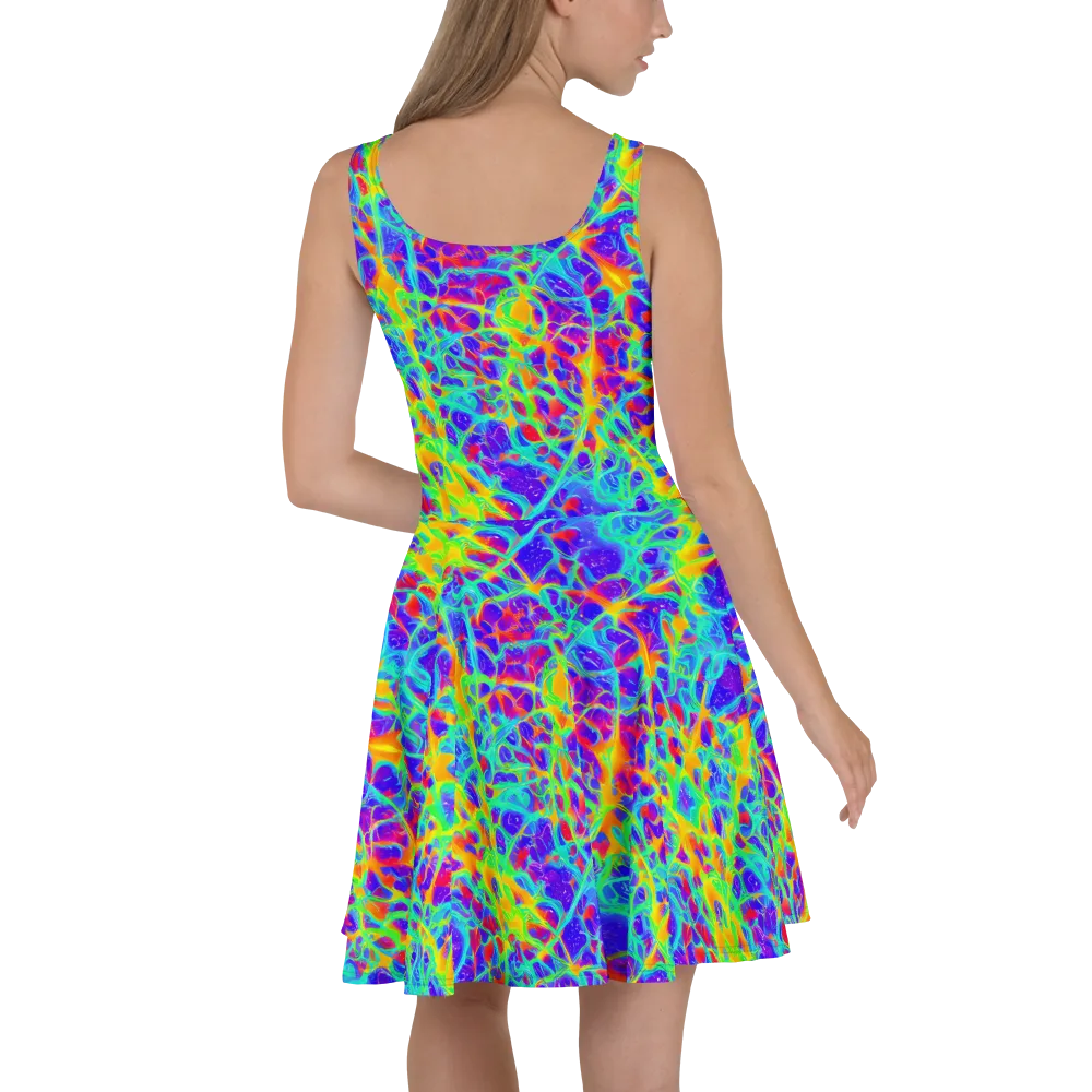 Radiant Mutation on Skater Dress — Back