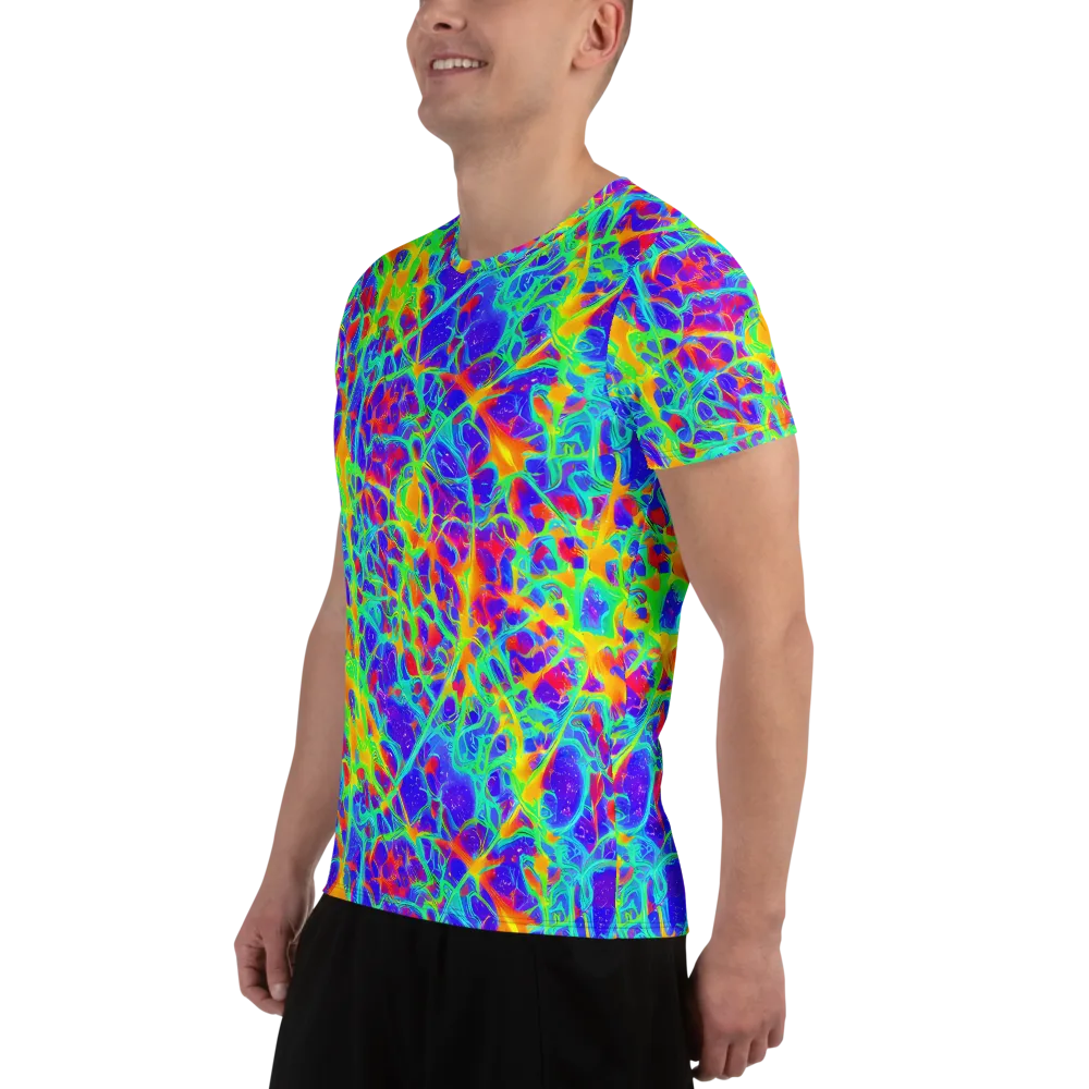 Radiant Mutation on Men's Athletic T-Shirt — Left