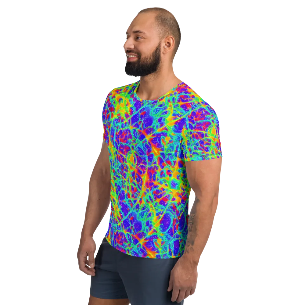 Radiant Mutation on Men's Athletic T-Shirt — Left