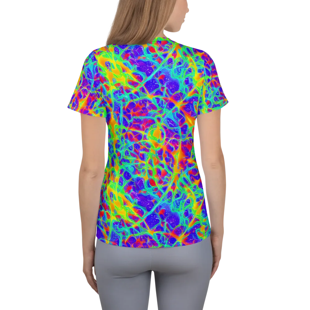 Radiant Mutation on Women's Athletic T-Shirt — Back