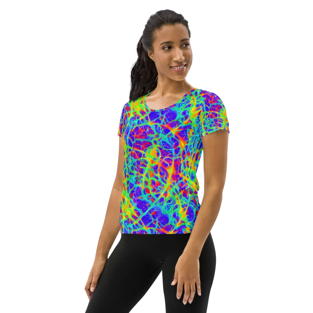 Radiant Mutation on Women's Athletic T-Shirt — Left