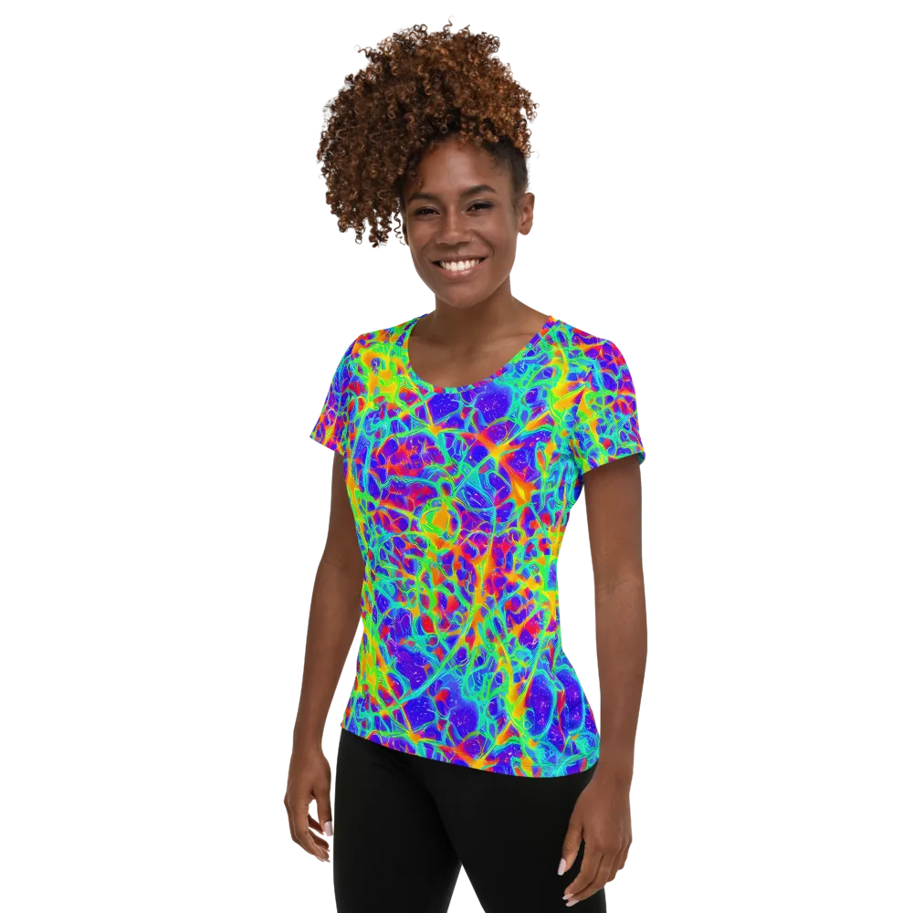Radiant Mutation on Women's Athletic T-Shirt — Left