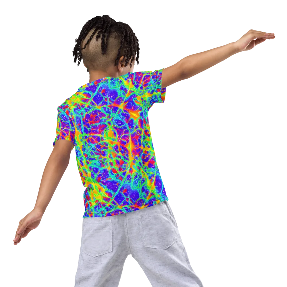 Radiant Mutation on Kids Crew Neck T-Shirt — Back