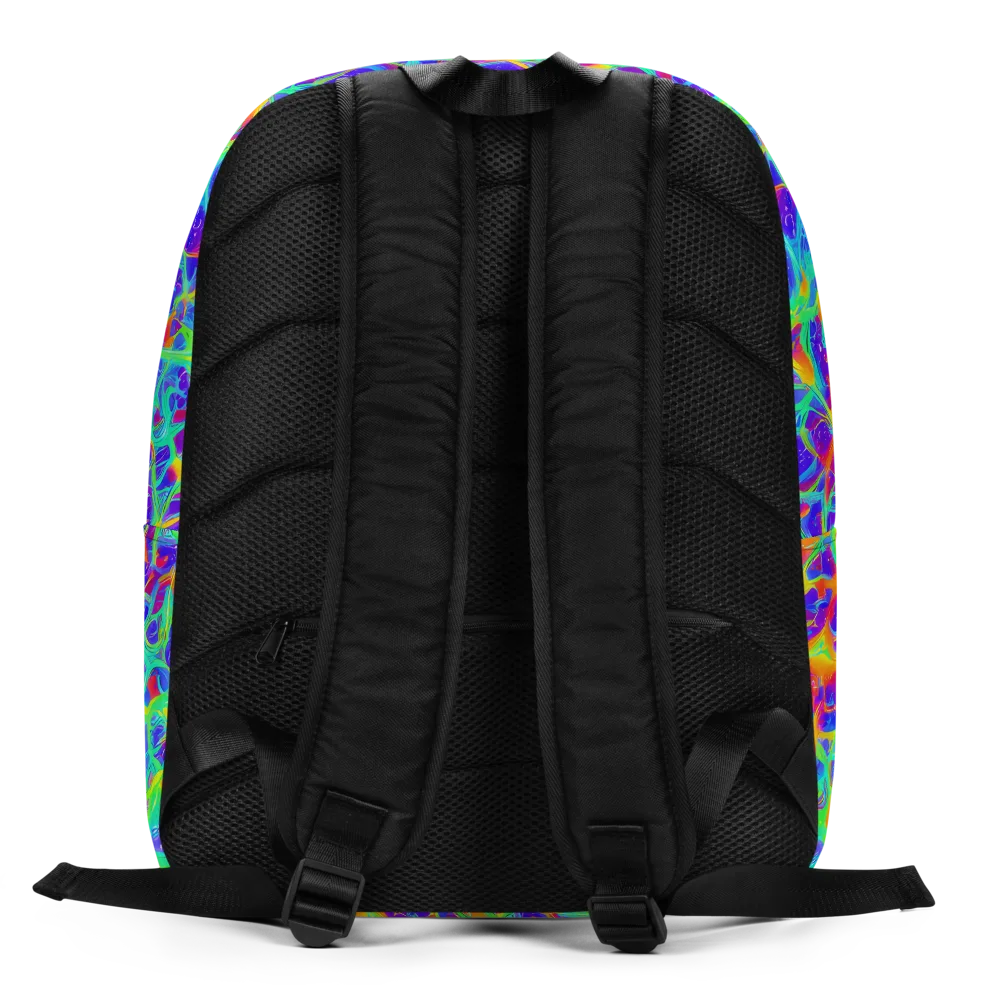Radiant Mutation on Minimalist Backpack — Back