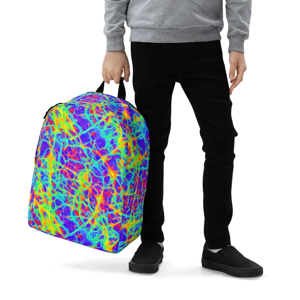 Radiant Mutation on Minimalist Backpack — Zoomed-in