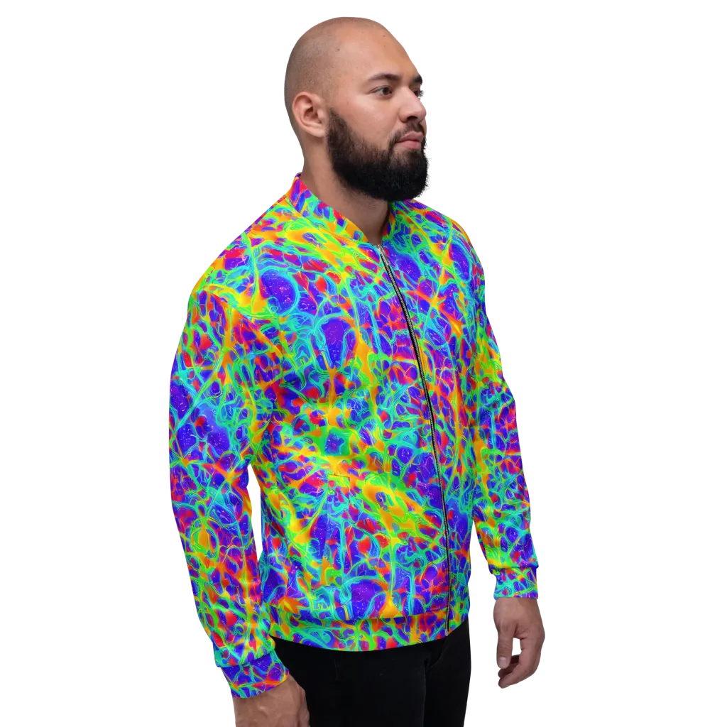 Radiant Mutation on Bomber Jacket — Right