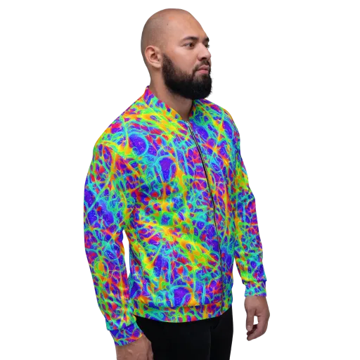 Radiant Mutation on a Bomber Jacket