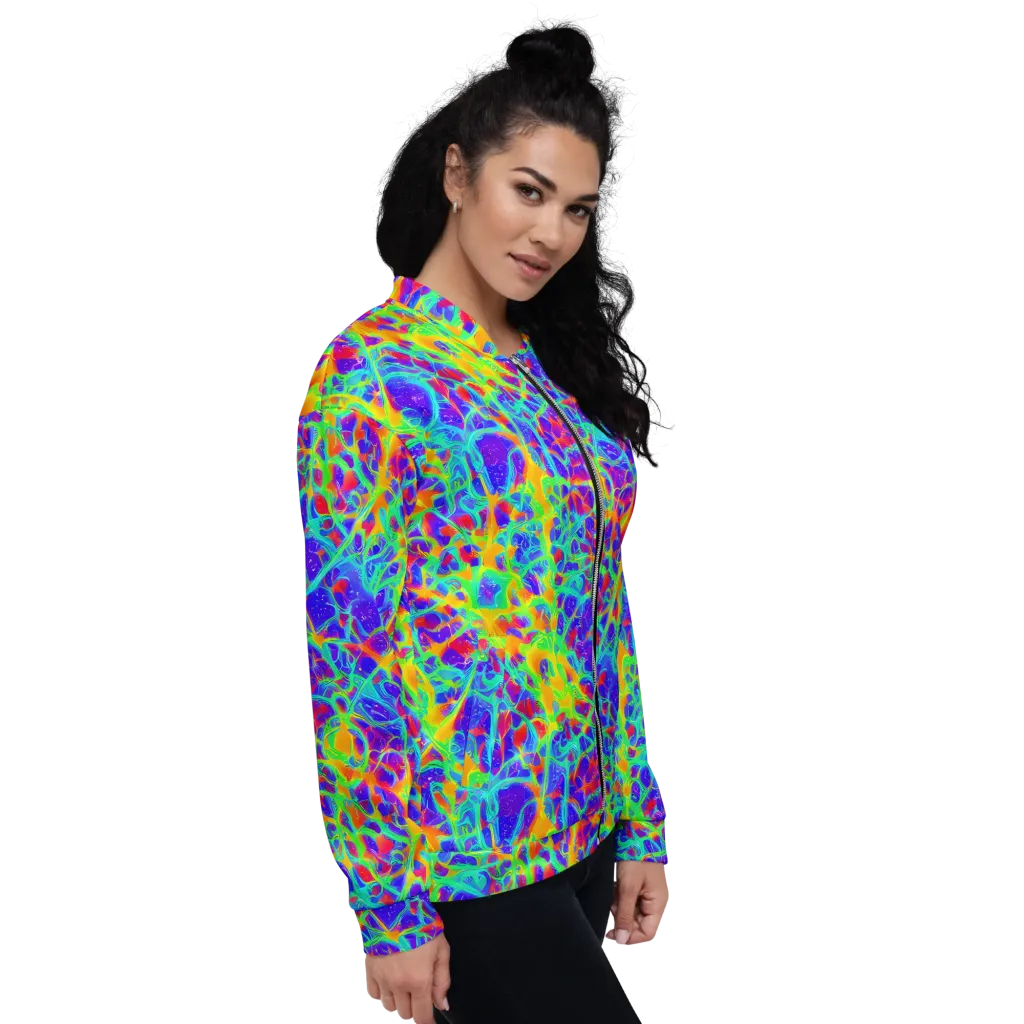Radiant Mutation on Bomber Jacket — Right