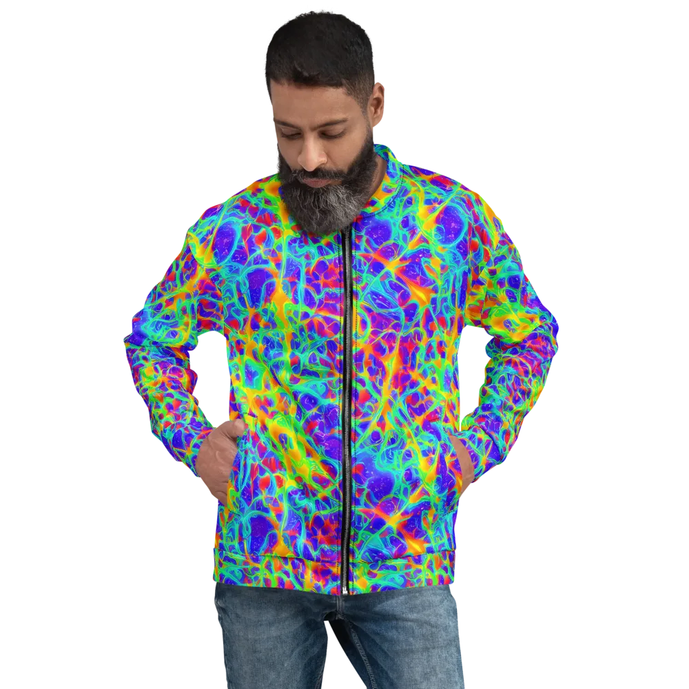 Radiant Mutation on Bomber Jacket — Front
