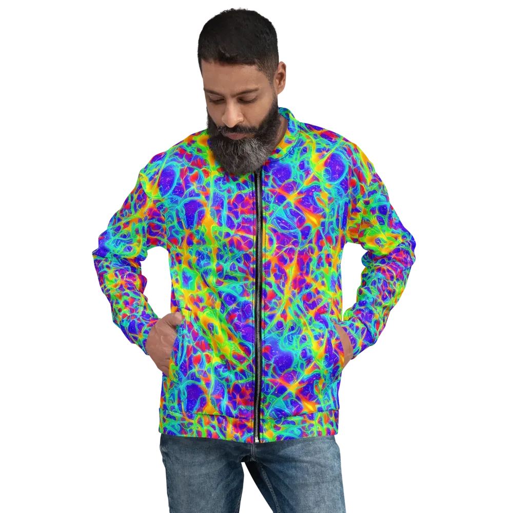 Radiant Mutation on Bomber Jacket — Front