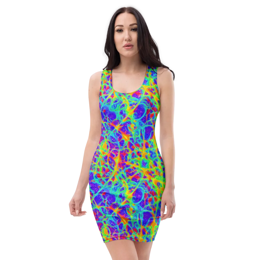 Radiant Mutation on Bodycon Dress — Front