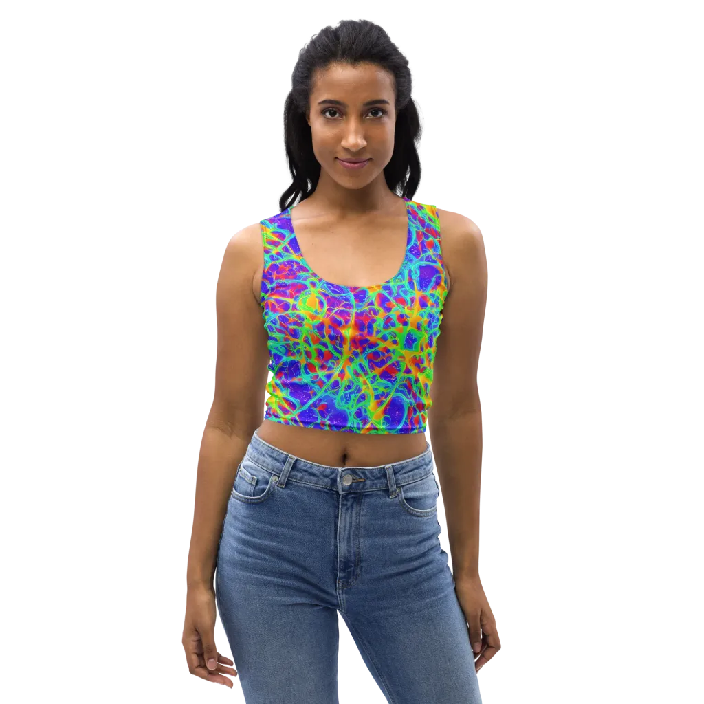 Radiant Mutation on Crop Top — Front