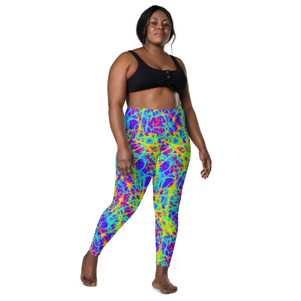 Radiant Mutation on Leggings with Pockets — Front