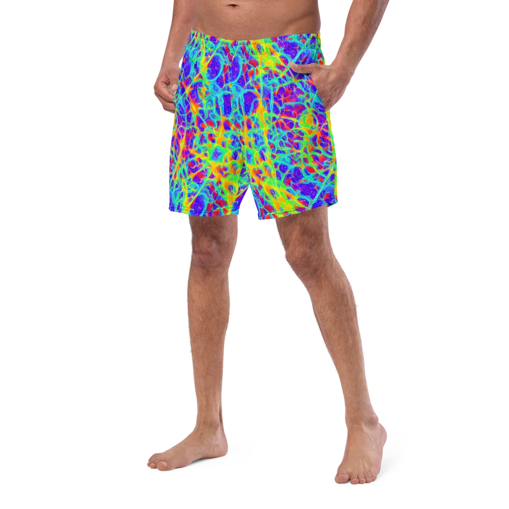 Radiant Mutation on Swim Trunks — Left Front