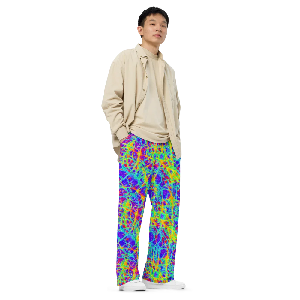 Radiant Mutation on Wide-Leg Pants — Right Front