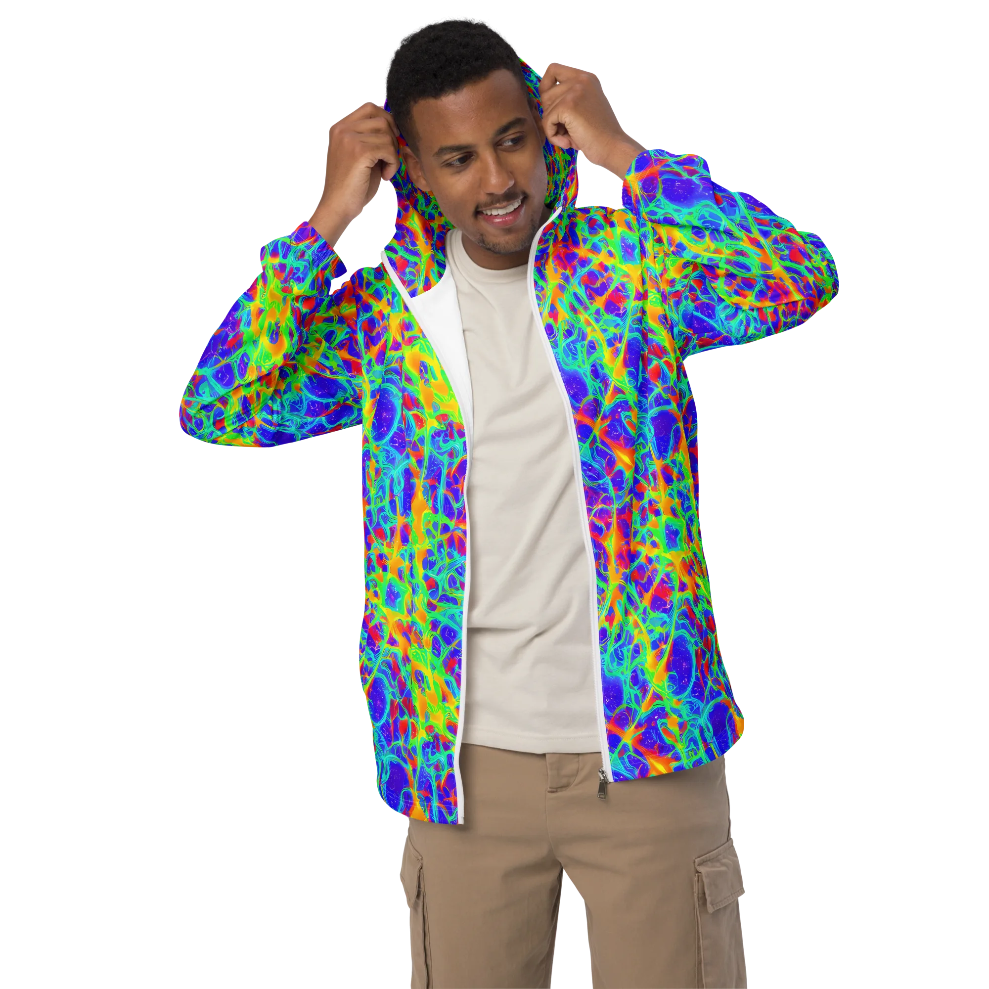 Radiant Mutation on Men's Windbreaker — Front
