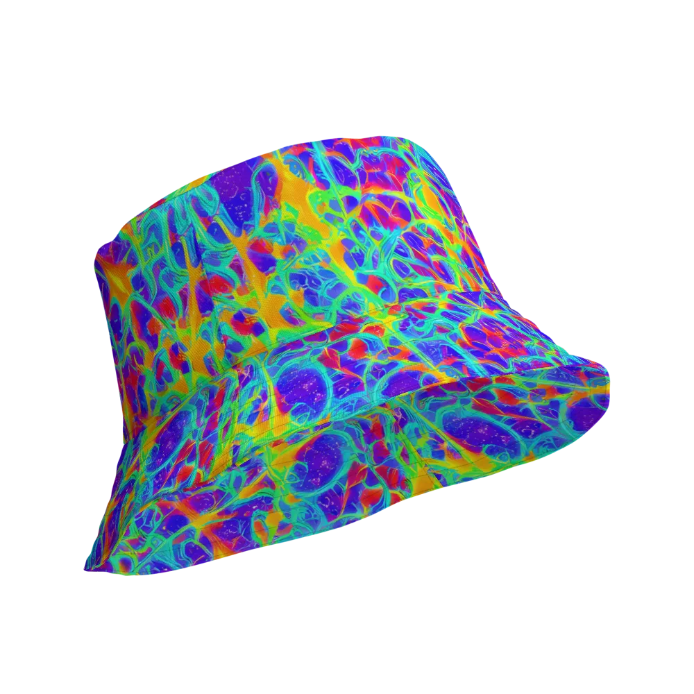 Radiant Mutation on Reversible Bucket Hat — Product details Outside
