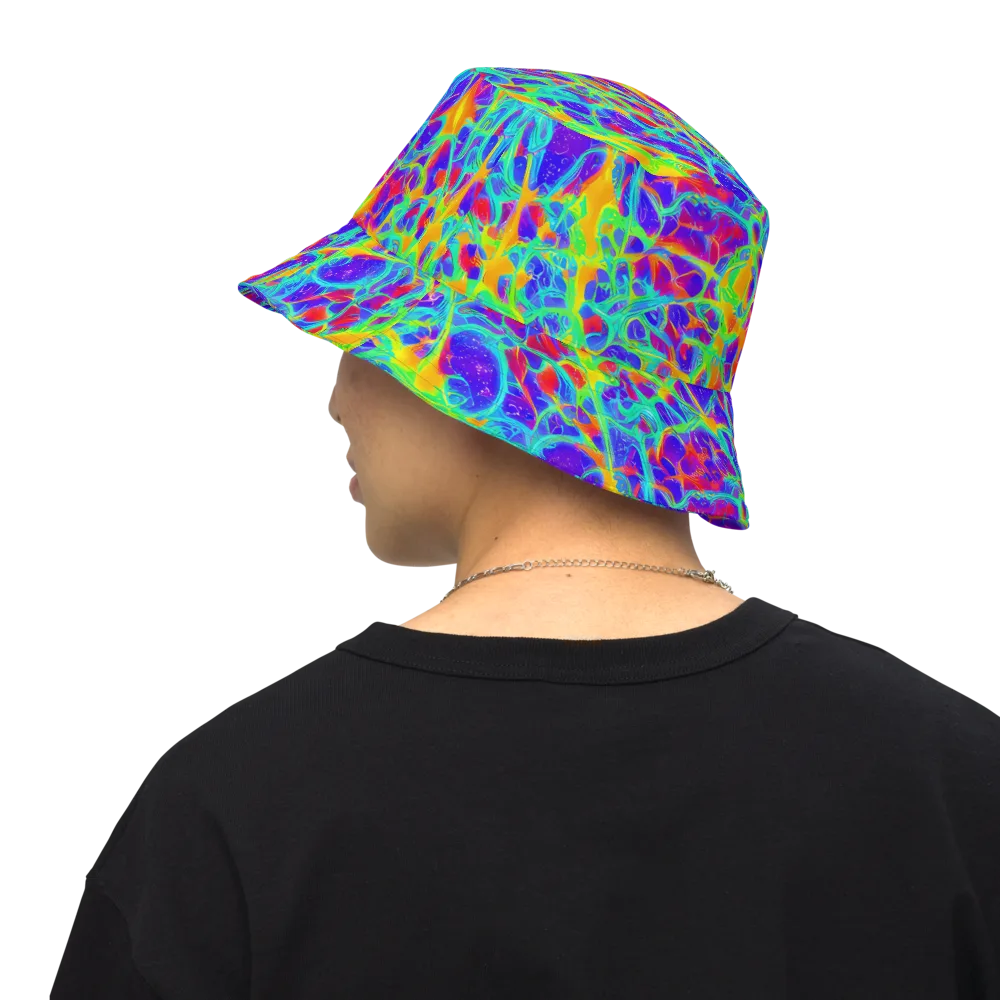 Radiant Mutation on Reversible Bucket Hat — Back Inside