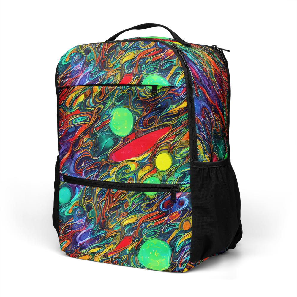 Galactic Fluid on Utility Backpack — Left Front