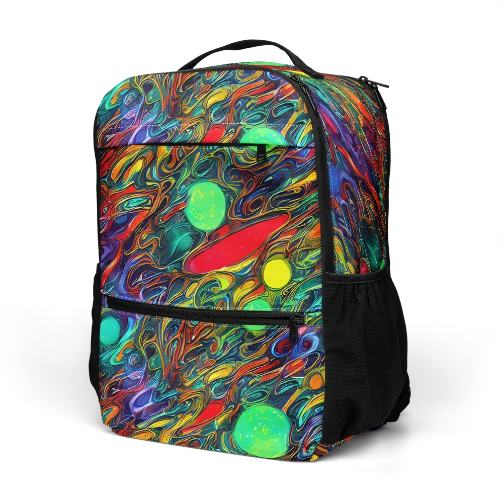 Galactic Fluid on Utility Backpack — Left Front