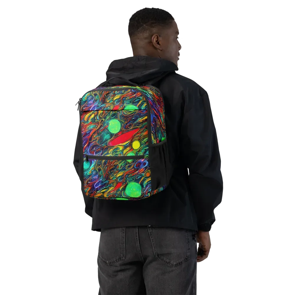 Galactic Fluid on Utility Backpack — Back