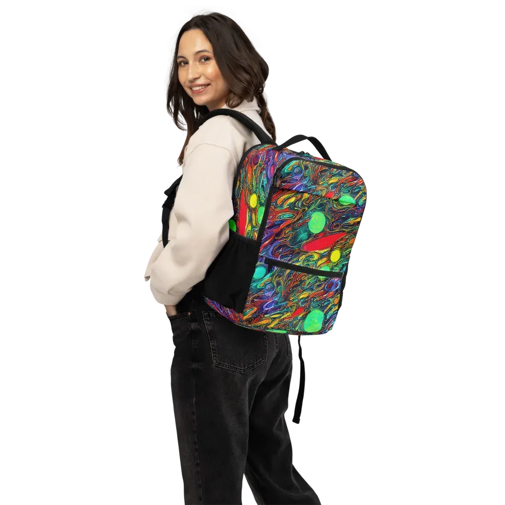 Galactic Fluid on Utility Backpack — Back
