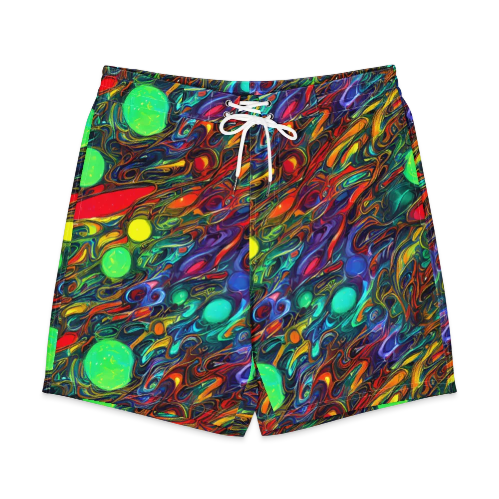 Galactic Fluid on Men's Board Shorts — Front