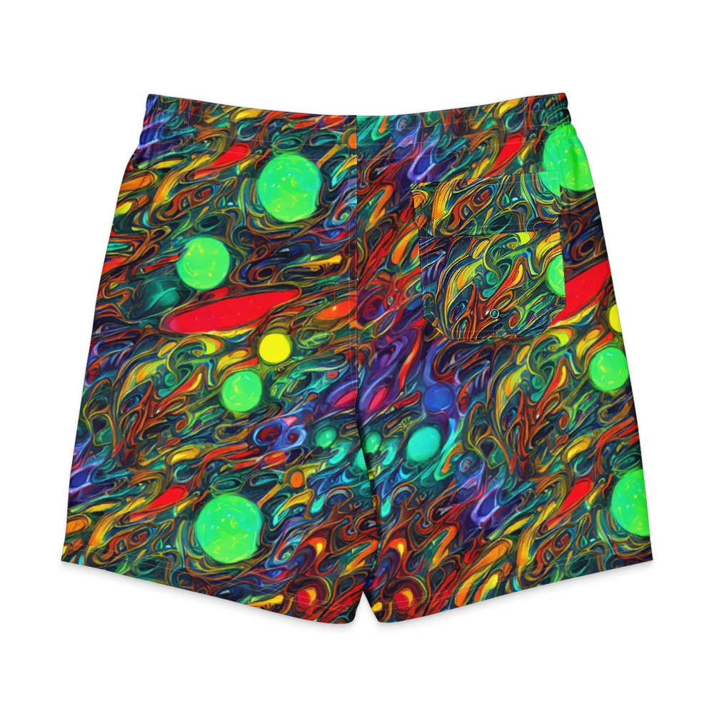 Galactic Fluid on Men's Board Shorts — Back