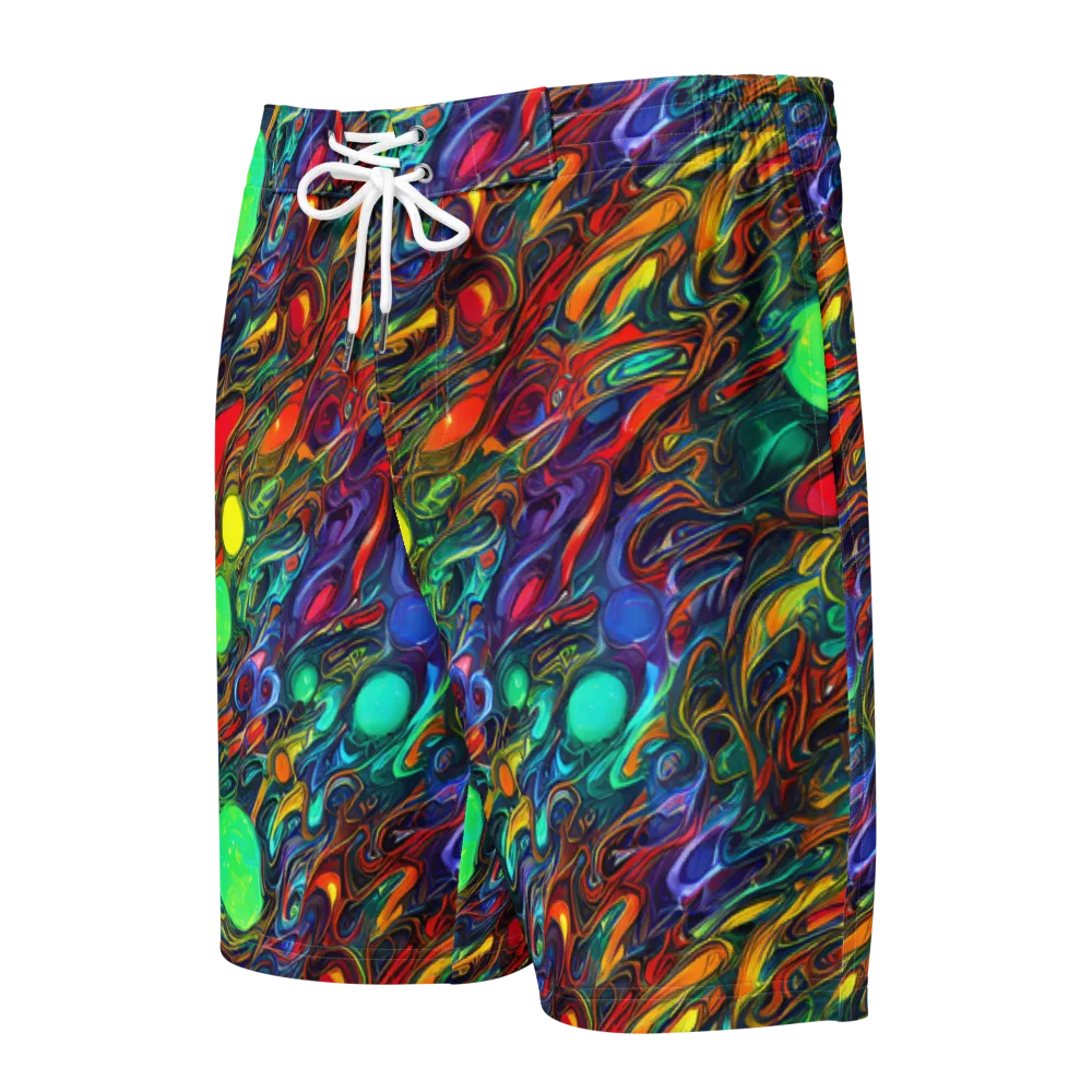 Galactic Fluid on Men's Board Shorts — Front