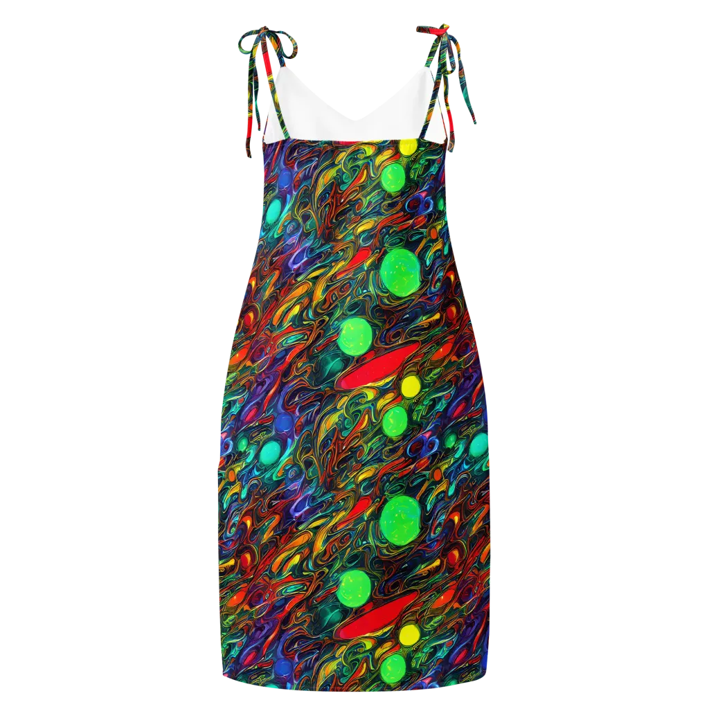 Galactic Fluid on Slip Dress — Back