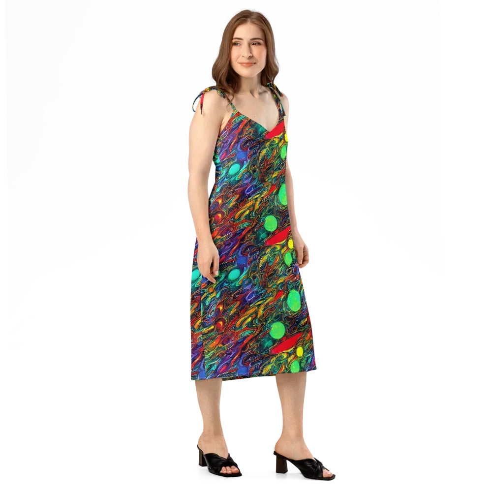 Galactic Fluid on Slip Dress — Right Front