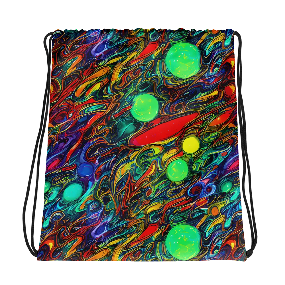 Galactic Fluid on Drawstring Bag — Photo