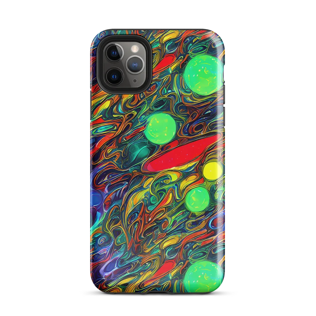 Galactic Fluid on Tough Case for iPhone® — Front