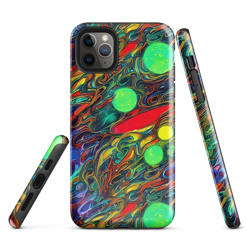 Galactic Fluid on Tough Case for iPhone® — Front