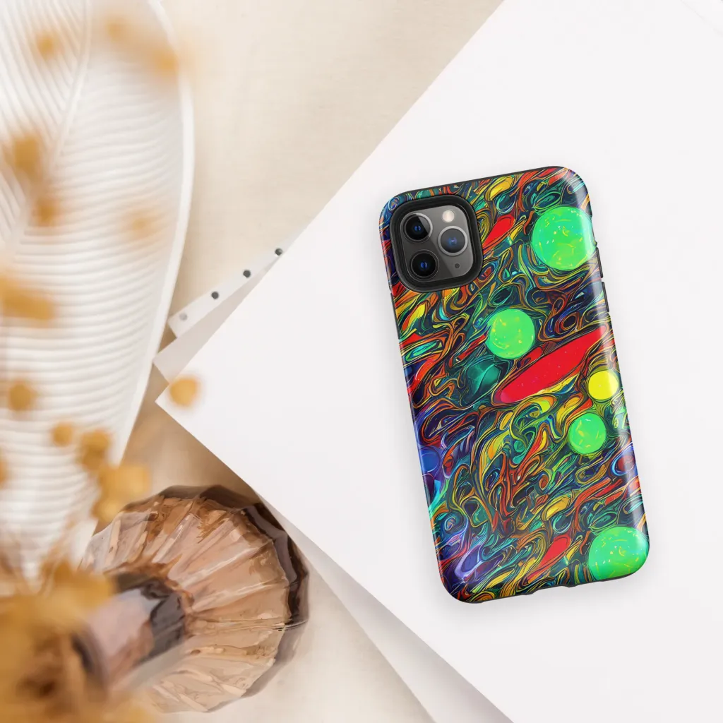 Galactic Fluid on Tough Case for iPhone® — Front