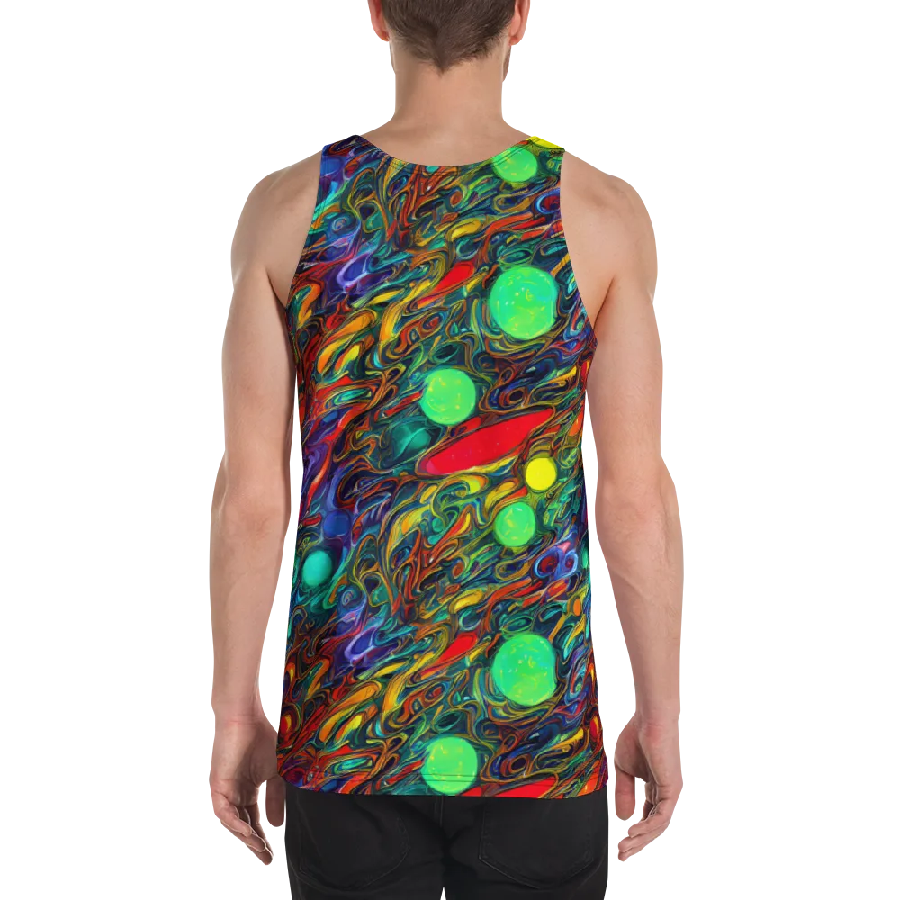 Galactic Fluid on Men's Tank Top — Back