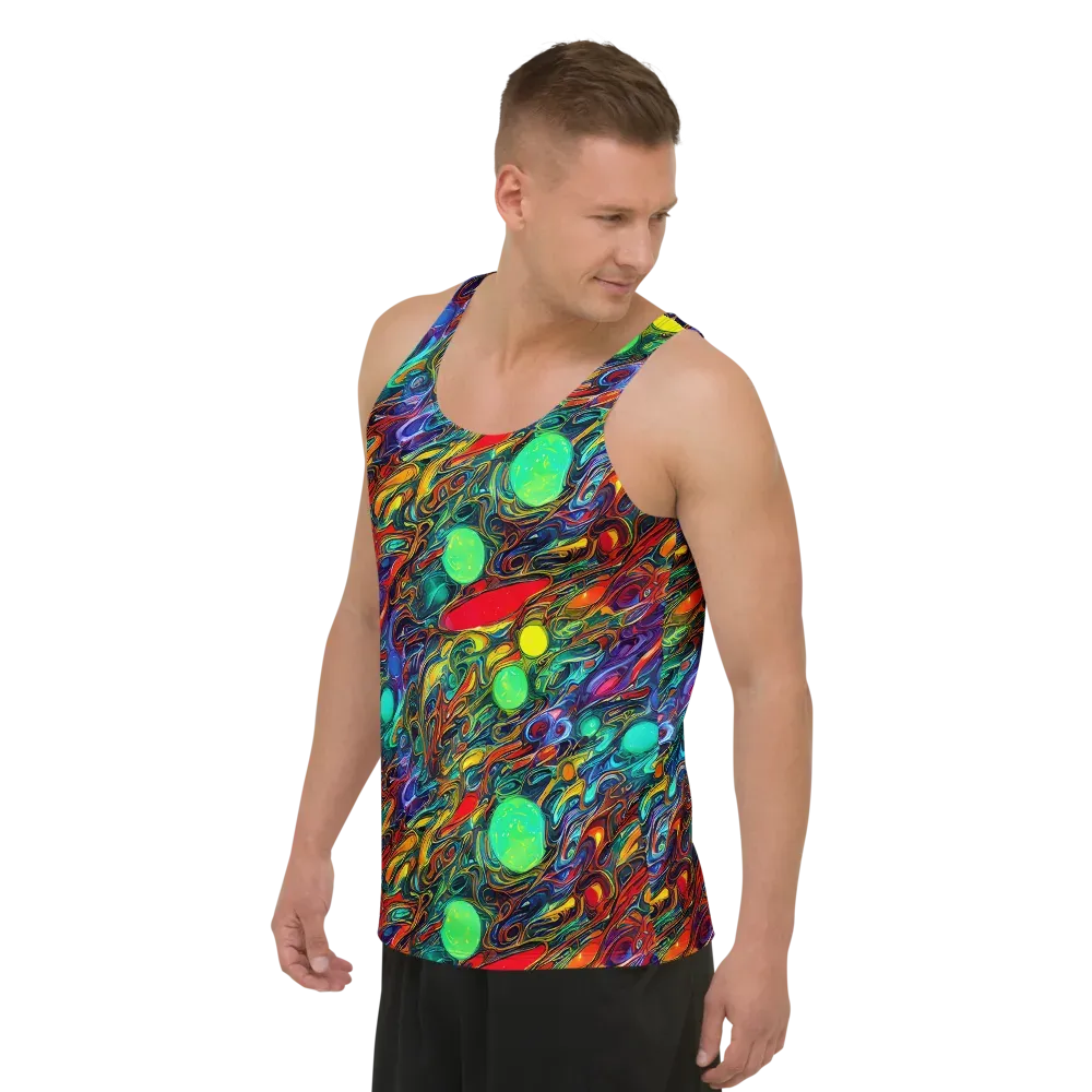 Galactic Fluid on Men's Tank Top — Left Front