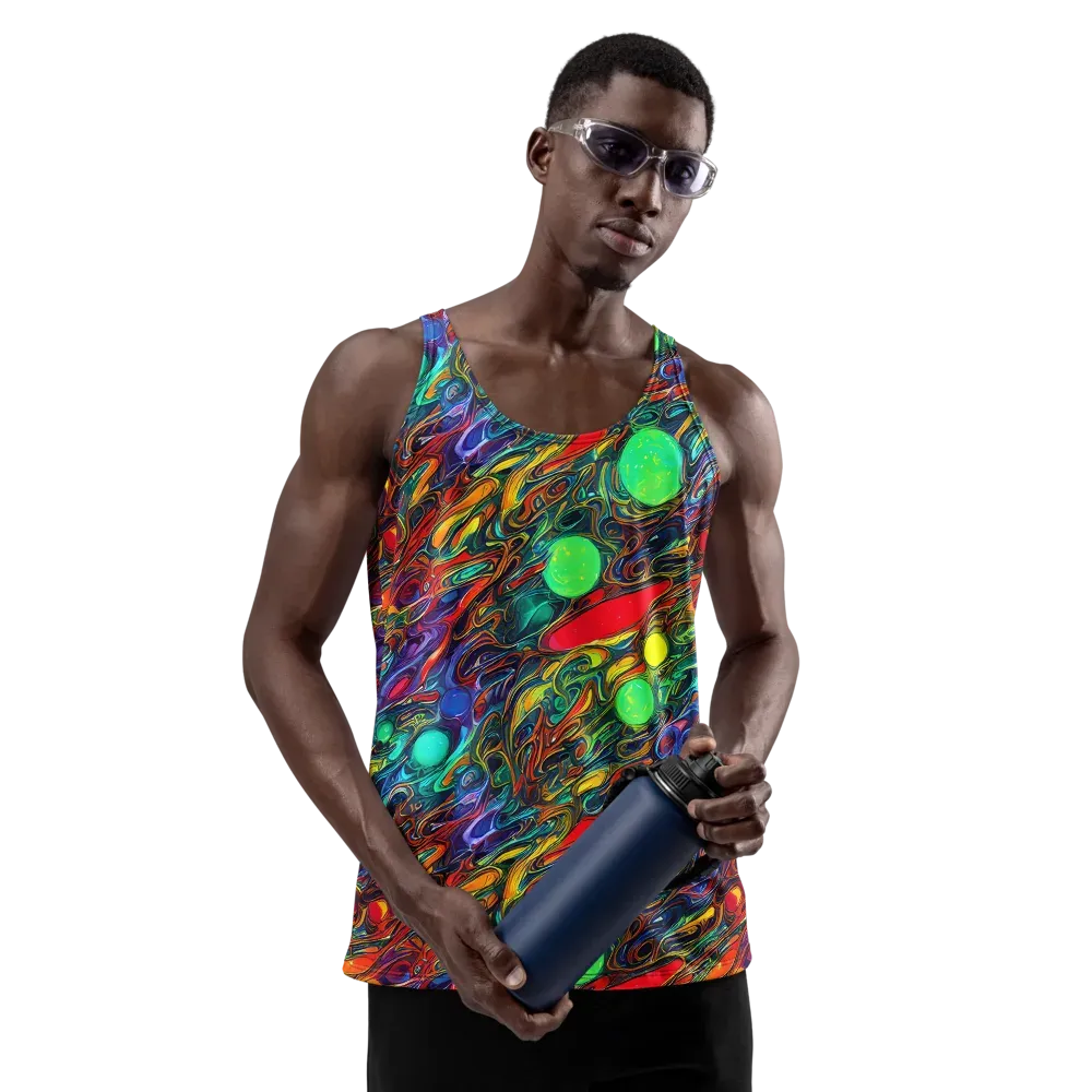 Galactic Fluid on Men's Tank Top — Front