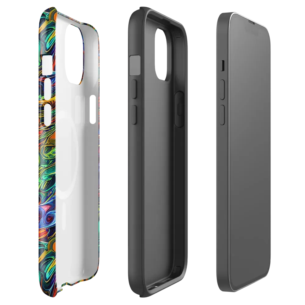 Galactic Fluid on MagSafe Tough Case for iPhone® — Front