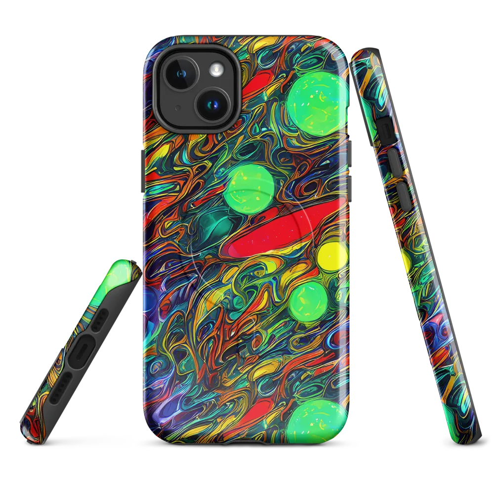 Galactic Fluid on MagSafe Tough Case for iPhone® — Front