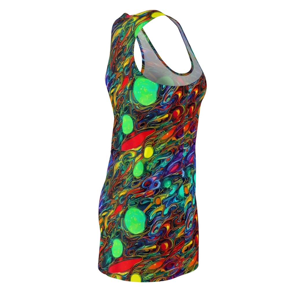 Galactic Fluid on Racerback Dress — Back Side
