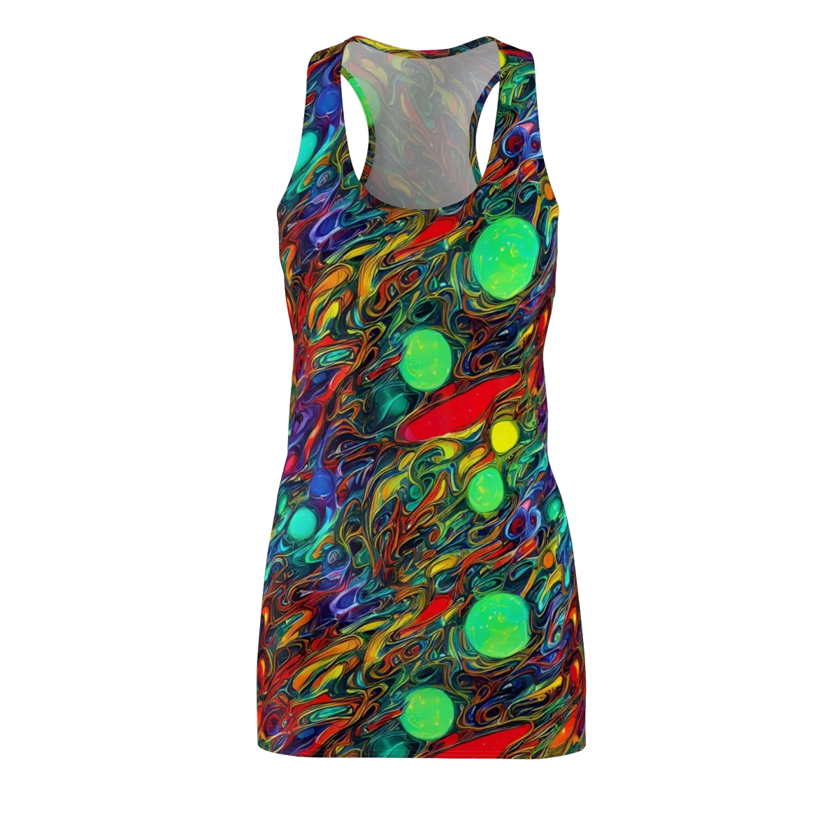 Galactic Fluid on Racerback Dress — Front