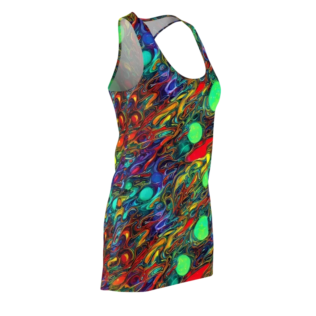 Galactic Fluid on Racerback Dress — Front Side