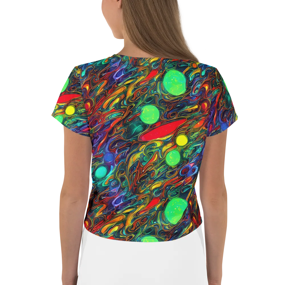 Galactic Fluid on Crop Tee — Back