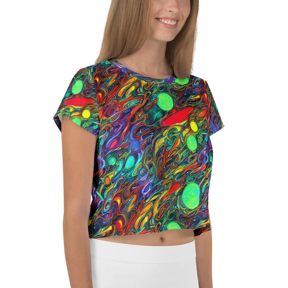 Galactic Fluid on Crop Tee — Right