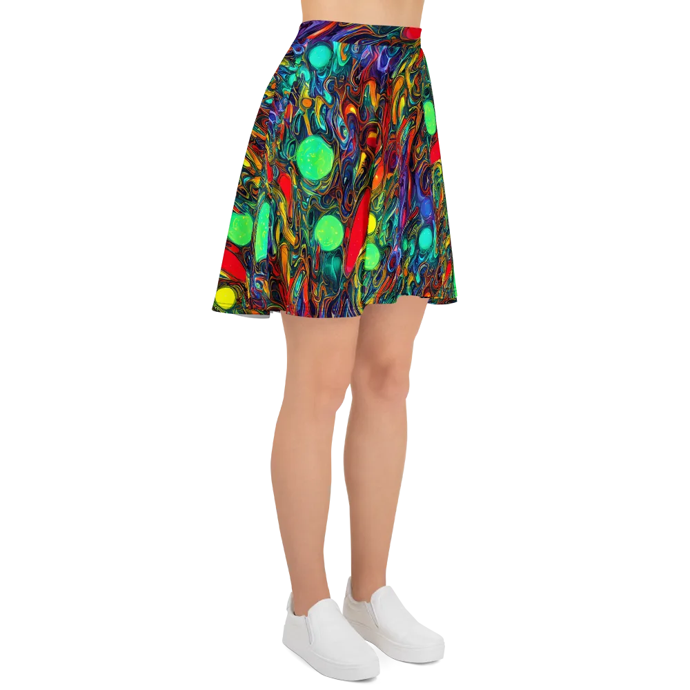 Galactic Fluid on Skater Skirt — Right